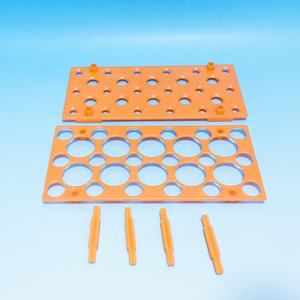 CTR-S1550 प्लास्टिक 28 छेद 15 मिलीलीटर और 50 मिलीलीटर के लिए बहु-कार्यात्मक परीक्षण ट्यूब रैक - Product Image 3