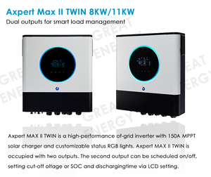 <span class=keywords><strong>Inversor</strong></span> Solar Híbrido <span class=keywords><strong>Axpert</strong></span> Max Ii de 11kw 48v con Voltaje de Entrada de 500v Pv y <span class=keywords><strong>Cargador</strong></span> Solar Mppt de 150a - Product Image 4