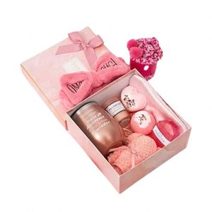 Custom Bath Spa Gift Set Soap Luxury Birthday Valentine Day Bath Bomb Gifts Box for Women - Product Image 1
