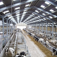 Hangar agricole en acier de construction de bâtiment agricole de prix usine pour l'alimentation des moutons de vache avec la conception