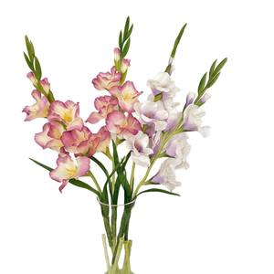 Arrangement floral artificiel en soie Gladiolus, haute simulation, ornements décoratifs pour mariage et décoration intérieure - Product Image 5