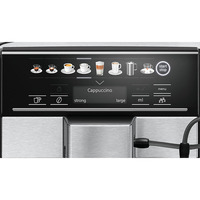 Máquina de café expreso de titanio completamente automática, sistema de leche de capuchino eléctrico de frijol a taza, 10 bebidas de café, 2 perfiles de usuario para el hogar