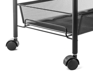 بيع بالجملة: تزيين المطبخ والمكتب والمنزل أداة مفيدة رف تخزين شبكي معدني بعجلات - Product Image 3