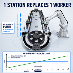 Trasportatori a Nastro Industriali con Sistema di Guida Rettangolare, Circuiti Ovali, Trasmissione a Cinghia Sincrona, Capacità di Carico 30kg per Automazione - Product Image 5