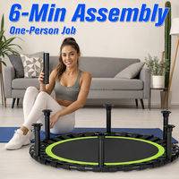 Trampoline pliable mini professionnel Zoshine de haute qualité avec structure élastique stable pour exercices de fitness
