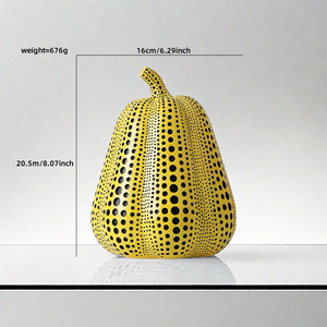Arte de Calabaza Moderno de Tamaño Real Personalizado de Kangning para Decoración de Interiores en Halloween, Bodas y Acción de Gracias, Hecho de Espuma para el Hogar y la Sala de Estar - Product Image 5