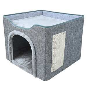 折りたたみ式キューブケージ屋内猫小屋ぬいぐるみボール猫ベッド付き - Product Image 2