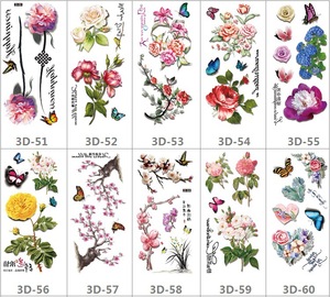 Tatuaggi Temporanei Impermeabili Runzio Certificati CE, Arte Corporea Sexy con Rose 3D, Adesivi e Paste per Tatuaggi che Durano 3-7 Giorni - Product Image 5