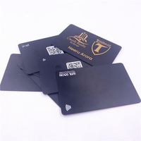 Etiqueta de Muestra Gratuita GSC 213, Tarjeta Negra Mate de PVC, Tarjetas NFC Negras en Blanco