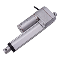 12v 24v 1500n 200lbs 200mm actionneur linéaire électrique avec potentiomètre capteur Hall commutation de brosse pour barres de levage combiné