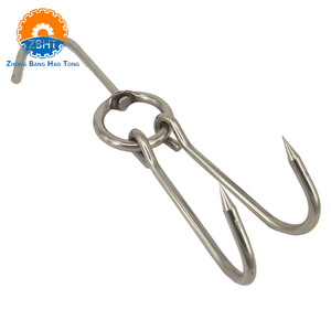 Crochet en acier inoxydable pour bœuf, porc, mouton avec anneau pivotant, équipement <span class=keywords><strong>de</strong></span> <span class=keywords><strong>boucherie</strong></span>, abattoir, ligne <span class=keywords><strong>de</strong></span> transformation <span class=keywords><strong>de</strong></span> la viande - Product Image 3