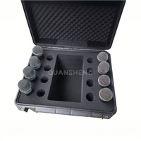 Étui de transport pour microphone dynamique filaire portable, coque en ABS légère et durable avec insert en mousse pour un transport facile