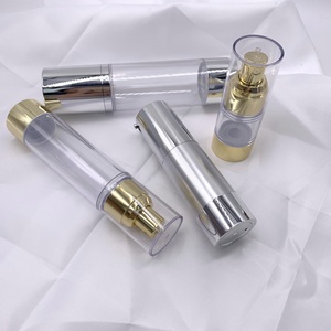 Botella de Plástico para Mascotas, al por Mayor, de Lujo, para Cosméticos, con Pulverizador al Vacío, Bomba Dosificadora de Suero, Botella de Loción de 30 ml, Botella de Plástico Dorada - Product Image 6