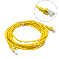 Denixi 1M CAT5 CAT5E Cable Ethernet UTP-Cable LAN de alta velocidad Cable de conexión de red para módem de enrutador de PC