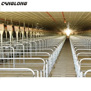 Low Cost <strong>Prefabricated</strong> Steel Frame Housing Pig House <strong>Building</strong> for Sale - Product Image 4