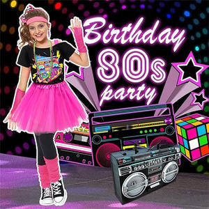 New Arrival <strong>80s</strong> Outfit Women Costume Accessories Set T Shirt Shorts Tutu Skirt Neno Party Leg Warmers <strong>Headband</strong> - Product Image 5