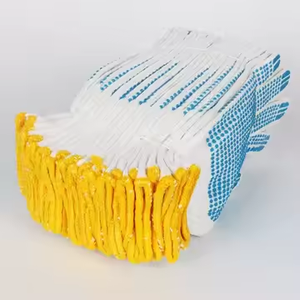 PVC noktalı pamuk + Polyester örme iş eldivenleri Anti kayma eldiven nokta ile - Product Image 4