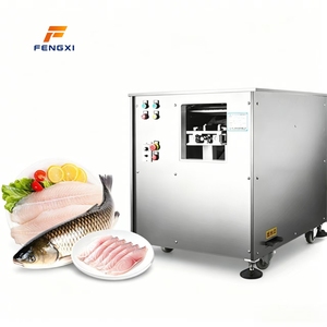 Macchina Automatica FXN in Acciaio Inox per Taglio Obliquo di Filetti di <span class=keywords><strong>Pesce</strong></span>, Attrezzatura Durevole per Lavorazione di <span class=keywords><strong>Pesce</strong></span> Fresco - Product Image 1