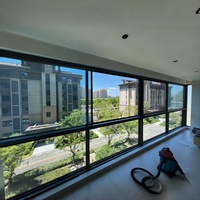 Ventanas Corredizas de Aluminio de Alta Resistencia, Insonorizadas, Modernas, con Vista Panorámica, Garantía de 5 Años para Sala de Estar de Apartamentos en Edificios Altos