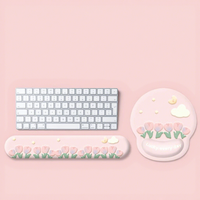 Ensemble repose-poignets ergonomique en gel et tapis de souris – Confort et soutien, base antidérapante pour bureau et domicile, repose-poignets pour clavier