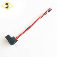 Adaptateur de prise femelle à angle droit H7, câble de connexion, faisceau de câblage, fiche de raccordement, phare automobile, lampe, 2 fils, 15 cm, 18 AWG
