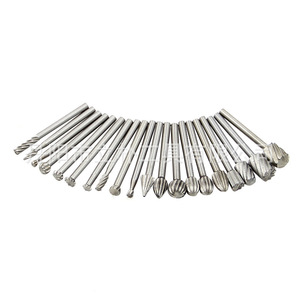 3mm Shank High Speed Steel Rotary Files For Wood Drilling 50mm Length Set With Spring Collet Chuck Silver Finish - Product Image 4