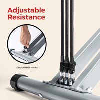 Appareil de fitness à domicile Row-N-Ride pour les fessiers et les jambes, pliable, en acier allié, avec assistance pour les squats, capacité maximale de 220 livres