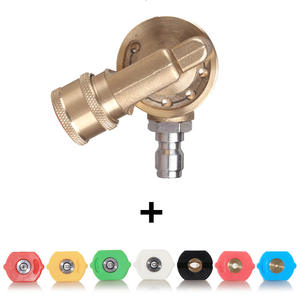 Lavadora a presión eléctrica Acoplador adaptador <span class=keywords><strong>de</strong></span> pivote <span class=keywords><strong>de</strong></span> conexión rápida <span class=keywords><strong>de</strong></span> 1/4 pulgadas Ajuste <span class=keywords><strong>de</strong></span> 7 ángulos <span class=keywords><strong>de</strong></span> rotación <span class=keywords><strong>de</strong></span> 180 grados - Product Image 4