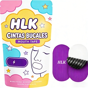 HLK Tiras Bucales Hipoalergénicas Anti Ronquidos Premium de Seda de Bambú para Dormir - Product Image 1