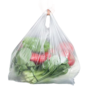 Wholesale HDPE <b>Plastic</b> Vest Bag <b>Roll</b> Point Break T-Shirt Bag for Supermarket Grocery Retail Store Shopping - Product Image 4