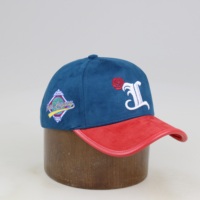 Gorra de béisbol trucker deportiva unisex de 5 paneles de gamuza personalizada, ajustable, con patrón de letras, OEM, para conductor de camión