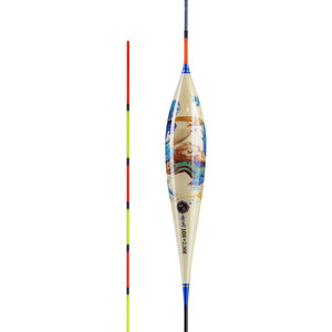 Flotador de caña con punta de cristal hecho a mano, boya vertical genuina de alta sensibilidad para pesca de carpa cruciana, pesca salvaje llamativa - Product Image 5