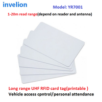 Carte d'accès étanche UHF/RFID en PVC EPC Gen 2, contrôle d'accès à longue portée, 860-960mhz, pour contrôle d'accès de stationnement personnel