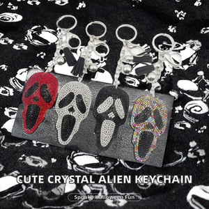 Adorable porte-clés en cristal de diamant, style vintage, charme de sac portable, cadeau original pour Halloween pour enfants MULTI CRAFT - Product Image 2