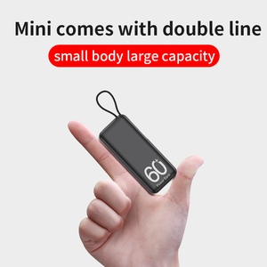 Batterie Li-Polymère FAST Mini <span class=keywords><strong>6000</strong></span> mAh, Power Bank Extérieur, Charge Rapide 10W Type-C, Station d'Alimentation Portable, Câble Intégré, <span class=keywords><strong>CE</strong></span> - Product Image 3