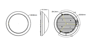 Pdlux PD-LED2040-D 360 độ 5.8GHz lò vi sóng cảm biến chuyển động Đèn LED khẩn cấp chức năng mờ sản phẩm Đèn Led cảm biến - Product Image 3