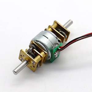 Motor paso a paso de 15 mm con doble caja de engranajes, eje de 3.0 mm, motor eléctrico mini DC para cerraduras electrónicas, pequeños electrodomésticos y dispositivos médicos - Product Image 1