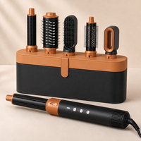 Sèche-cheveux OEM 6 en 1 ionique, lissant et bouclant, avec moteur sans balais, céramique et tourmaline, faible bruit, outil de coiffure de luxe