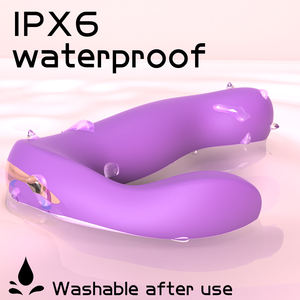 Горячая распродажа, новые носимые с дистанционным управлением, технология двойного удовольствия, гипоаллергенный Платиновый силиконовый Эргономичный изогнутый вибратор, сексуальные трусики - Product Image 2