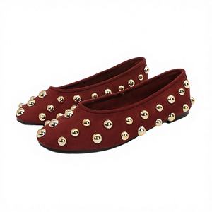 Zapatos Planos de Mujer para Invierno, para Todas las Temporadas, de Tela Elástica Transpirable, Antideslizantes, con Punta Cerrada, Elegantes y Cómodos, en Blanco y Verde - Product Image 2