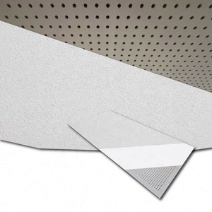 Système de plafond monolithique, panneaux de plâtre perforés, panneaux acoustiques sans joint, faux plafond et panneaux en bois suspendus - Product Image 1