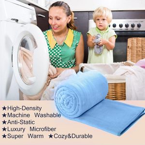 Màu Rắn Đồng Bằng Sợi Nhỏ Sang Trọng Flannel Lông Cừu Chăn Cho Bộ Đồ Giường Ghế Sofa Bộ Đồ Giường - Product Image 6