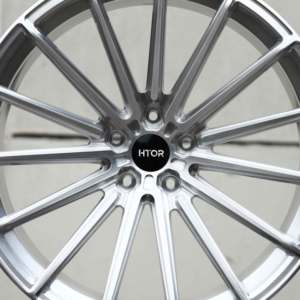Jantes forgées multi-rayons fins HTOR 21x9.5 22x10 22x11 23x10 5x112 5x120, finition argent brossé, pour Flying Spur M760i <span class=keywords><strong>Continental</strong></span> GT V8 - Product Image 2