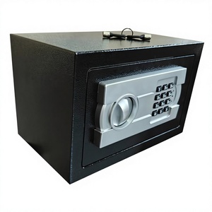 Electronic Digital Safe <b>Box</b> <b>with</b> Keypad <b>Lock</b> Black Security Vault for Home Office Use - Product Image 2
