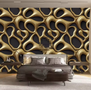 Mô hình vàng hình nền HD nền phòng ngủ trang trí nhà bức tranh tường trừu tượng - Product Image 2