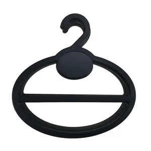 Benutzer definierte Kunststoff Runde Hijab Kleiderbügel 1 Loch Gold Seide Schal Ring Display Apple Form Ceintre Schal Schals Kleiderbügel für Store Shop