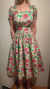 Kadınlar için Ecoparty Vintage elbise <span class=keywords><strong>1950s</strong></span> Cottagecore kokteyl elbiseleri pamuk artı boyutu özel kadın elbiseler - Product Image 4