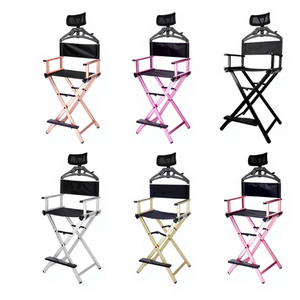 Silla Metálica Plegable Portátil Profesional para Uso en Interiores y Exteriores, Ideal para Artistas, Directores, Campismo y Sala de Estar - Product Image 1