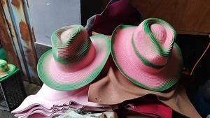 Custom Patch Design Embroidery <strong>Vintage</strong> Printed Pink Cowboy <strong>Hat</strong> Cowgirl <strong>Hat</strong> for Summer Fashion Beach Sun Dress