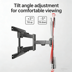 Supporto TV da <span class=keywords><strong>Parete</strong></span> NB P6 Completamente Dinamico e Rotante, Adatto <span class=keywords><strong>per</strong></span> TV LED LCD con Schermo Grande da 40-75 Pollici - Product Image 4